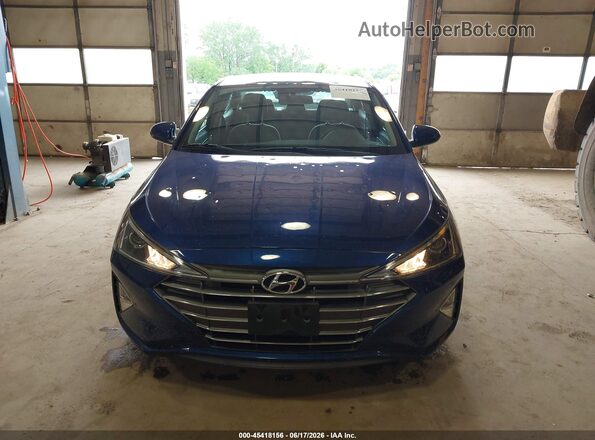 5NPD74LF8LH610868 2020 HYUNDAI ELANTRA Blue Вид щитка приладів