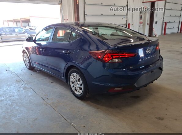 5NPD74LF8LH611292 2020 HYUNDAI ELANTRA Blue Tył lewy