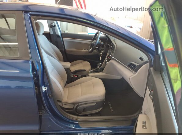 5NPD74LF8LH611292 2020 HYUNDAI ELANTRA Blue Widok wnętrza z przodu
