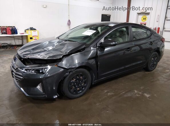 5NPD74LF8LH612104 2020 HYUNDAI ELANTRA Gray Առջևի ձախ երեք քառորդ տեսարան
