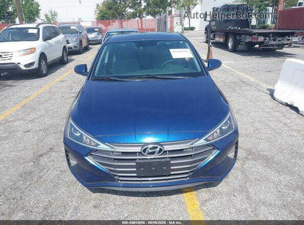 5NPD74LF8LH616346 2020 HYUNDAI ELANTRA Blue Front view
