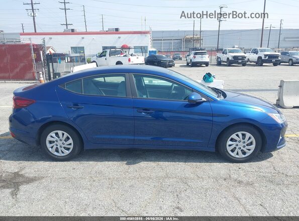5NPD74LF8LH616346 2020 HYUNDAI ELANTRA Blue Rear interior view