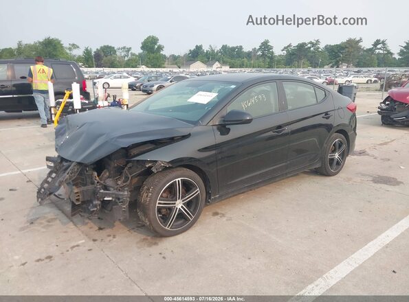 5NPD74LF9HH068560 2017 HYUNDAI ELANTRA Black Vista tres cuartos delantera izquierda
