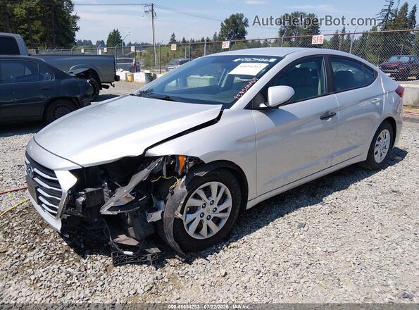 5NPD74LF9HH085035 2017 HYUNDAI ELANTRA Silver წინა მარცხენა ხედი სამი მეოთხედიდან
