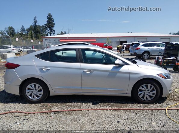 5NPD74LF9HH085035 2017 HYUNDAI ELANTRA Silver უკანა სალონის ხედი