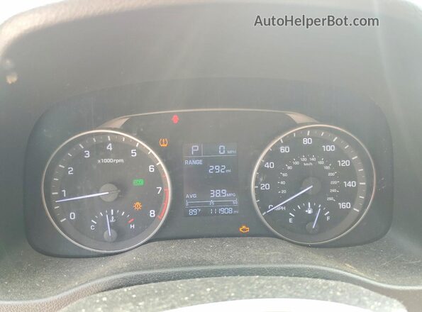 5NPD74LF9HH089294 2017 HYUNDAI ELANTRA Maroon Vista del cuadro de instrumentos