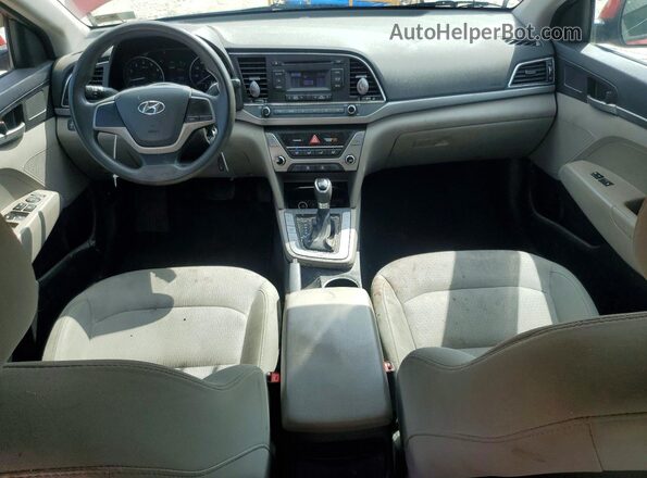 5NPD74LF9HH089294 2017 HYUNDAI ELANTRA Maroon Vista del salpicadero