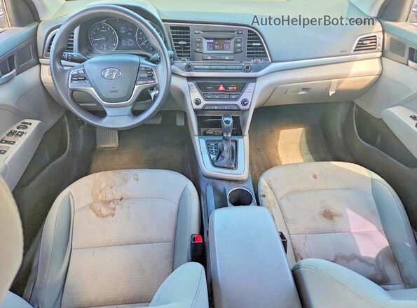5NPD74LF9HH091630 2017 HYUNDAI ELANTRA Gray Вид панелі приладів