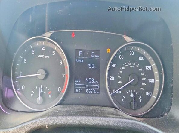 5NPD74LF9HH091630 2017 HYUNDAI ELANTRA Gray Вид щитка приладів