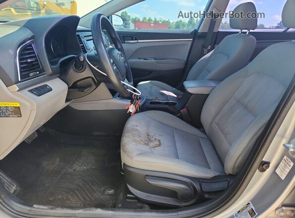 5NPD74LF9HH091630 2017 HYUNDAI ELANTRA Gray Вид салону спереду