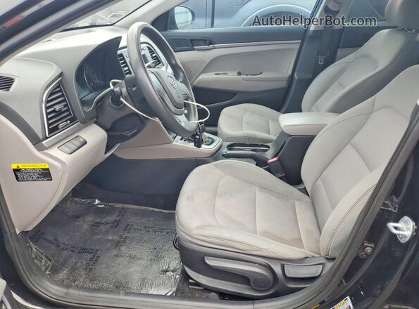 5NPD74LF9HH091806 2017 HYUNDAI ELANTRA Black Widok wnętrza z przodu
