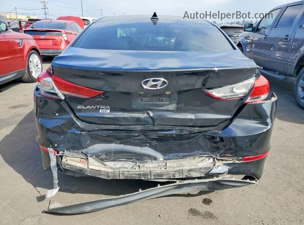 5NPD74LF9HH091806 2017 HYUNDAI ELANTRA Black Widok z tyłu