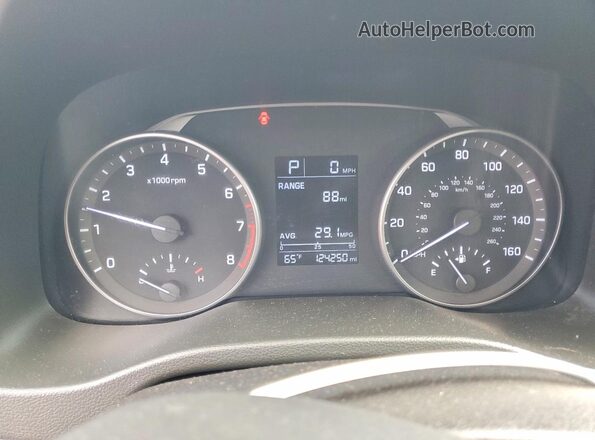 5NPD74LF9HH091806 2017 HYUNDAI ELANTRA Black Widok zestawu wskaźników