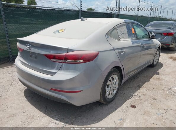 5NPD74LF9HH100553 2017 HYUNDAI ELANTRA Серебряный Задняя правая четверть