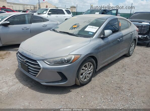 5NPD74LF9HH100553 2017 HYUNDAI ELANTRA Серебряный Передняя левая четверть