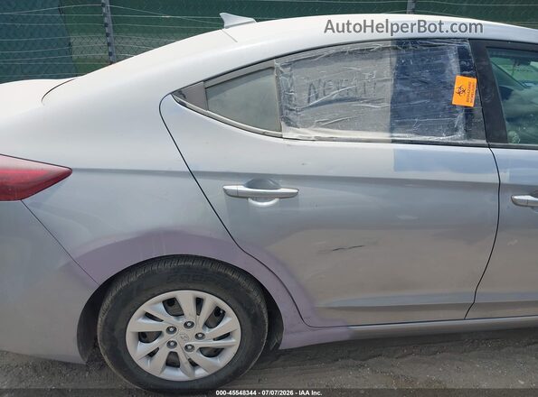 5NPD74LF9HH100553 2017 HYUNDAI ELANTRA Серебряный Вид задней части салона