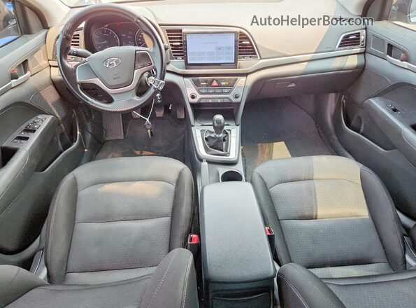 5NPD74LF9HH108457 2017 HYUNDAI ELANTRA Silver Առջևի վահանակի տեսք
