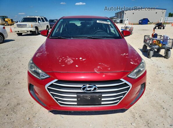 5NPD74LF9HH129499 2017 HYUNDAI ELANTRA Red Front view