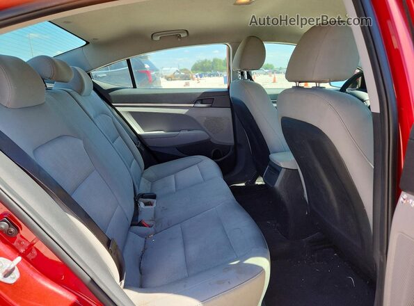 5NPD74LF9HH129499 2017 HYUNDAI ELANTRA Red Rear seats view
