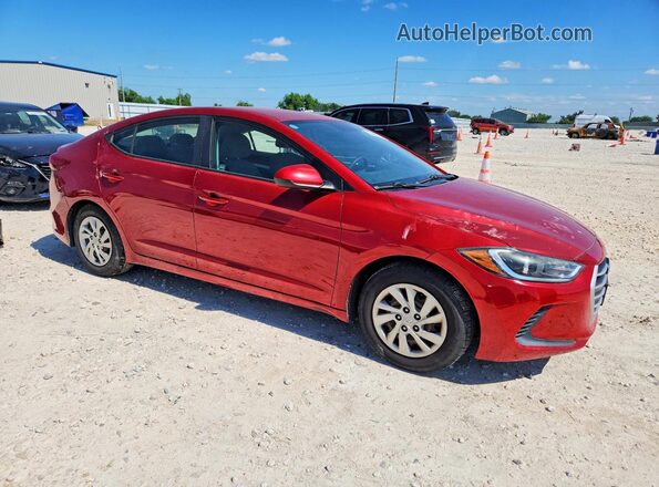 5NPD74LF9HH129499 2017 HYUNDAI ELANTRA Red Front right