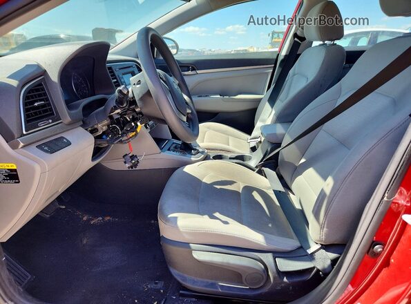 5NPD74LF9HH129499 2017 HYUNDAI ELANTRA Red Front interior view