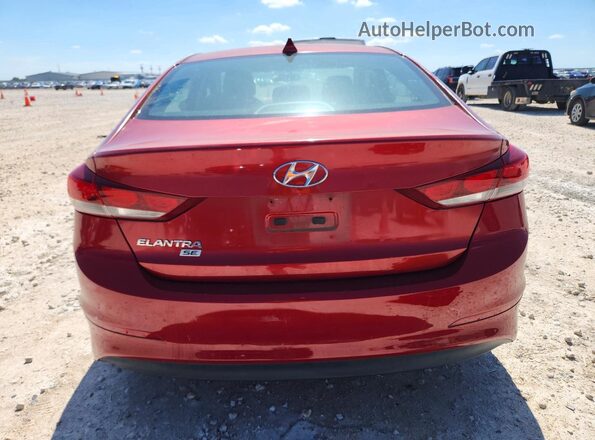 5NPD74LF9HH129499 2017 HYUNDAI ELANTRA Red Rear view