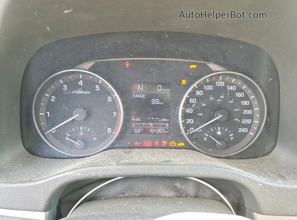 5NPD74LF9HH150756 2017 HYUNDAI ELANTRA Черный Вид щитка приборов