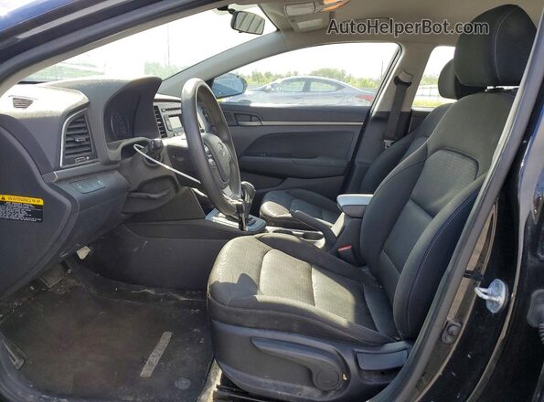 5NPD74LF9HH150756 2017 HYUNDAI ELANTRA Черный Вид салона спереди