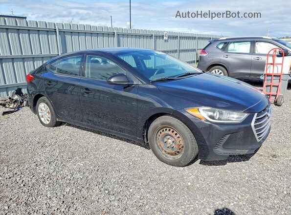 5NPD74LF9HH150756 2017 HYUNDAI ELANTRA Черный Передняя правая четверть