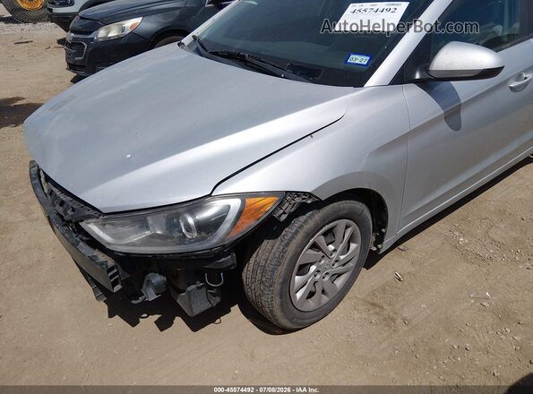 5NPD74LF9HH198712 2017 HYUNDAI ELANTRA Silver Front view