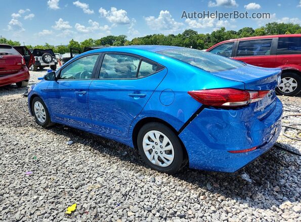 5NPD74LF9JH277500 2018 HYUNDAI ELANTRA Blue Trasero izquierdo