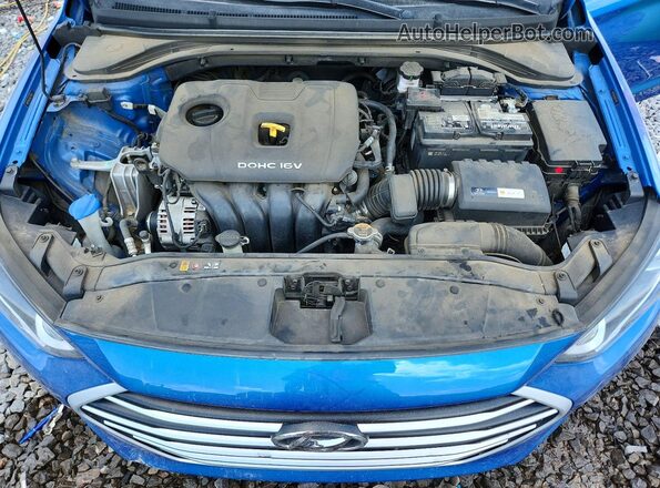 5NPD74LF9JH277500 2018 HYUNDAI ELANTRA Blue Vista interior trasera