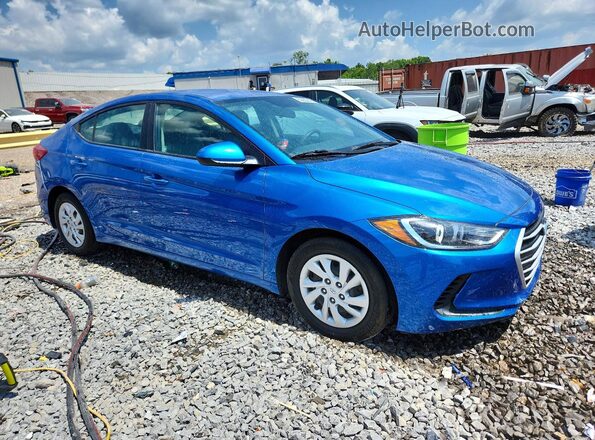 5NPD74LF9JH277500 2018 HYUNDAI ELANTRA Blue Delantero derecho