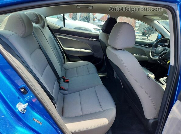 5NPD74LF9JH277500 2018 HYUNDAI ELANTRA Blue Vista de los asientos traseros