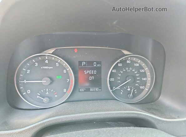 5NPD74LF9JH277500 2018 HYUNDAI ELANTRA Blue Vista del cuadro de instrumentos
