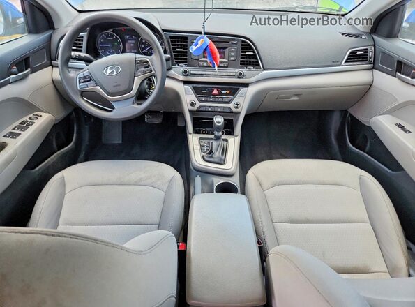 5NPD74LF9JH277500 2018 HYUNDAI ELANTRA Blue Vista del salpicadero