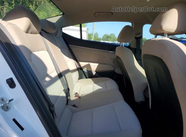 5NPD74LF9JH294099 2018 HYUNDAI ELANTRA Белый Вид задних сидений