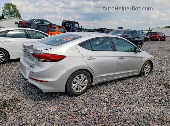 5NPD74LF9JH310415 2018 HYUNDAI ELANTRA Silver Rear right