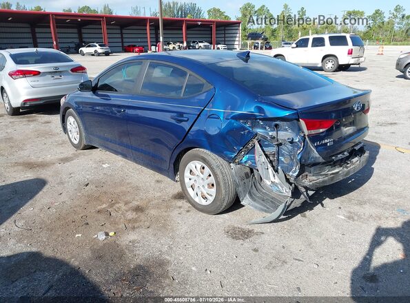 5NPD74LF9JH377077 2018 HYUNDAI ELANTRA Blue უკანა მარცხენა