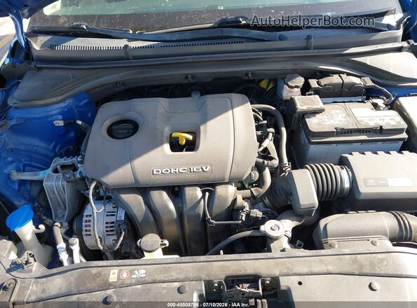 5NPD74LF9JH377077 2018 HYUNDAI ELANTRA Blue უკანა ხედი