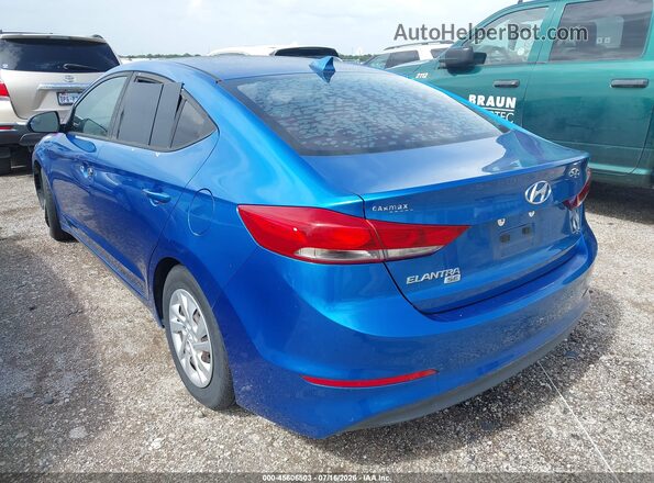 5NPD74LF9JH383994 2018 HYUNDAI ELANTRA Blue Trasero izquierdo