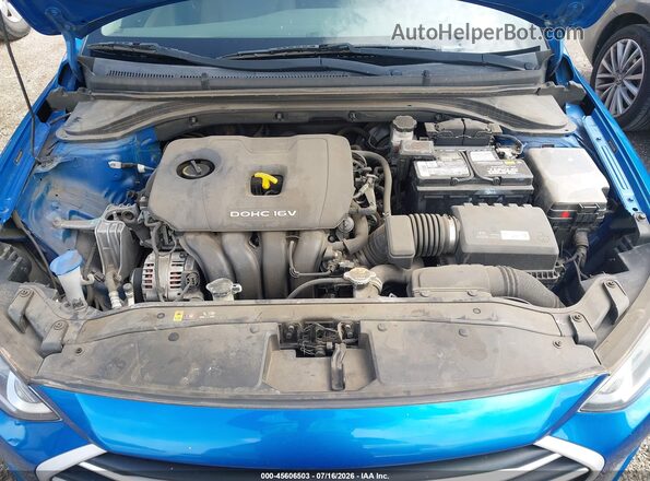 5NPD74LF9JH383994 2018 HYUNDAI ELANTRA Blue Vista trasera