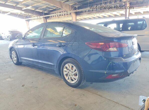 5NPD74LF9KH401718 2019 HYUNDAI ELANTRA Blue Rear left