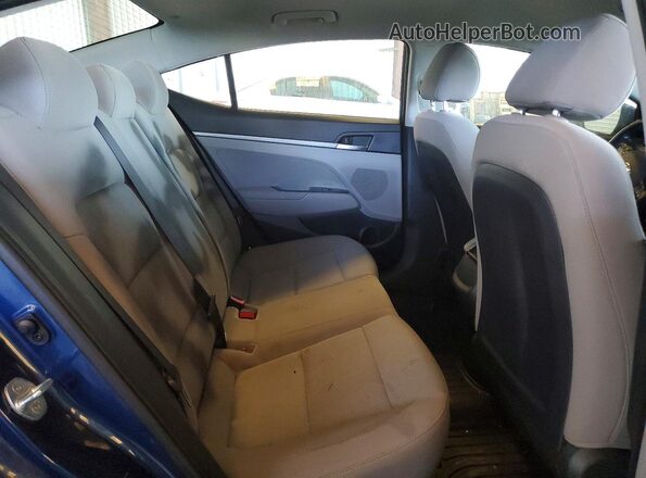 5NPD74LF9KH401718 2019 HYUNDAI ELANTRA Blue Rear seats view
