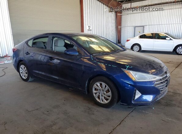 5NPD74LF9KH401718 2019 HYUNDAI ELANTRA Blue Front right