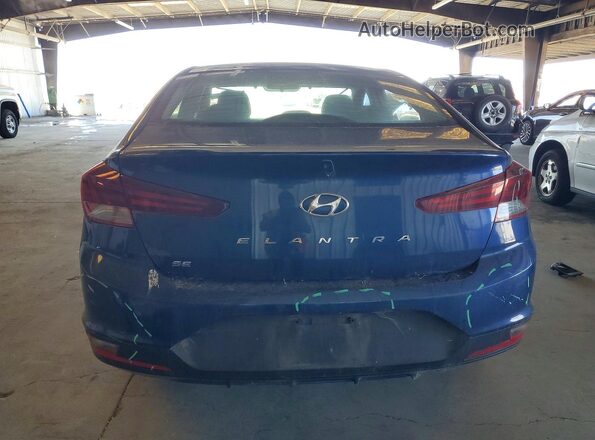 5NPD74LF9KH401718 2019 HYUNDAI ELANTRA Blue Rear view