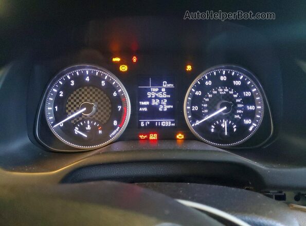 5NPD74LF9KH401718 2019 HYUNDAI ELANTRA Blue Instrument cluster view