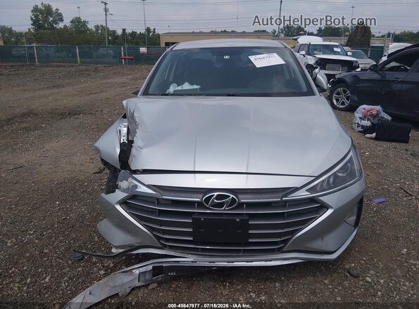 5NPD74LF9KH406689 2019 HYUNDAI ELANTRA Silver Vista del cuadro de instrumentos