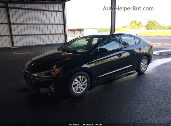 5NPD74LF9KH437571 2019 HYUNDAI ELANTRA Black Front left