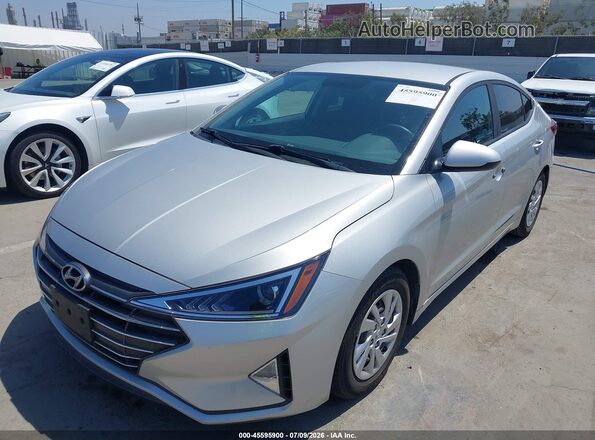 5NPD74LF9KH454998 2019 HYUNDAI ELANTRA Silver Vista frontal